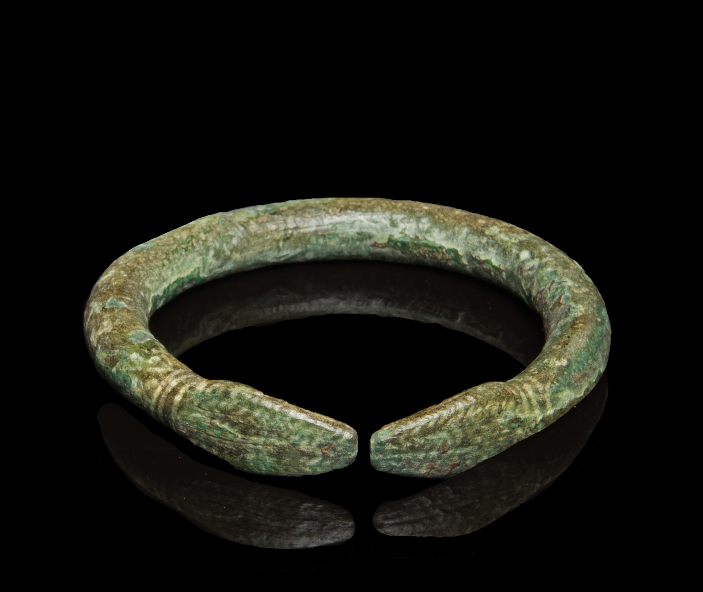 Ancient Near East bronze snake-head bracelet Antiquities 4